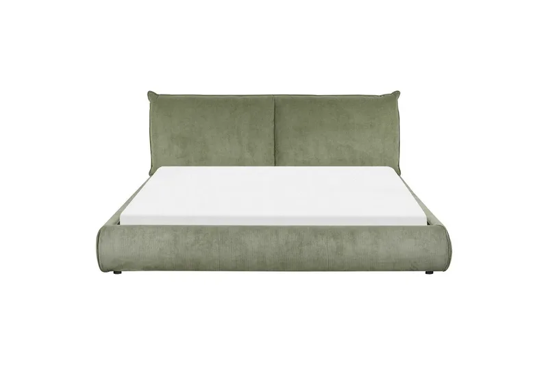 Dubbelsäng Vinay med lamellram Grön, 180x200 cm - Grön, 180x200 cm - Möbler - Säng - Ramsäng
