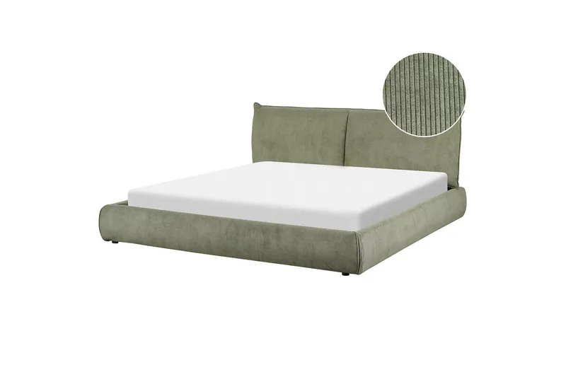Dubbelsäng Vinay med lamellram Grön, 180x200 cm, Grön, 180x200 cm