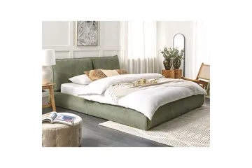 Dubbelsäng Vinay med lamellram Grön, 180x200 cm - Grön, 180x200 cm - Möbler - Säng - Ramsäng