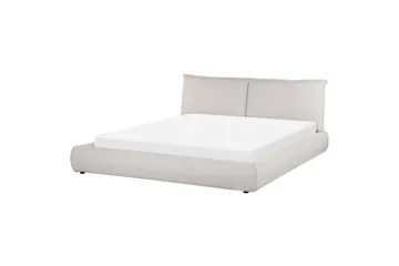 Dubbelsäng Vinay med lamellram Ljusbeige, 180x200 cm - Ljusbeige, 180x200 cm - Möbler - Säng - Sängram & sängstomme