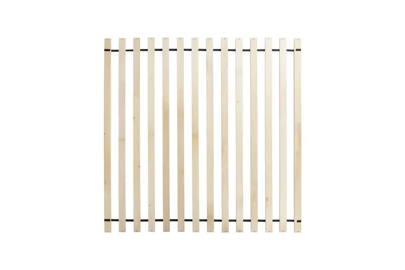 Dubbelsäng Vinay med lamellram Ljusbeige, 180x200 cm - Ljusbeige, 180x200 cm - Möbler - Säng - Sängram & sängstomme