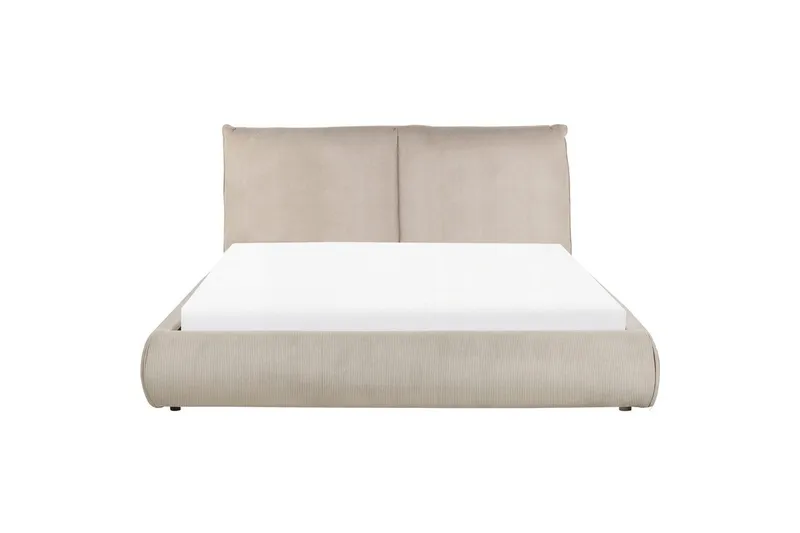 Dubbelsäng Vinay med lamellram Taupe, 160x200 cm - Taupe, 160x200 cm - Möbler - Säng - Dubbelsäng