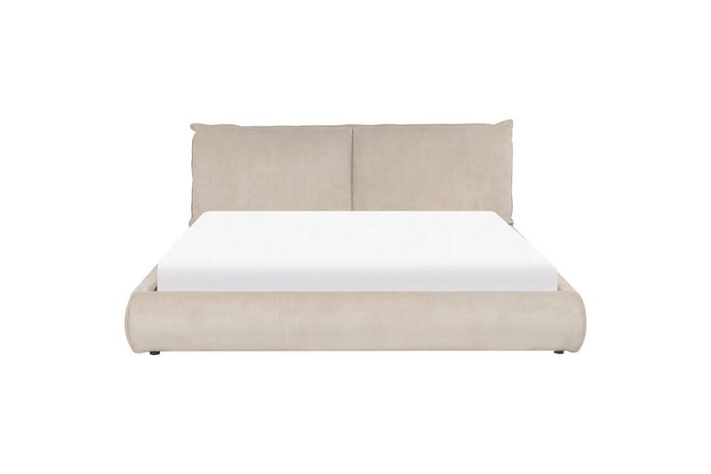 Dubbelsäng Vinay med lamellram Taupe, 180x200 cm - Taupe, 180x200 cm - Möbler - Säng - Dubbelsäng