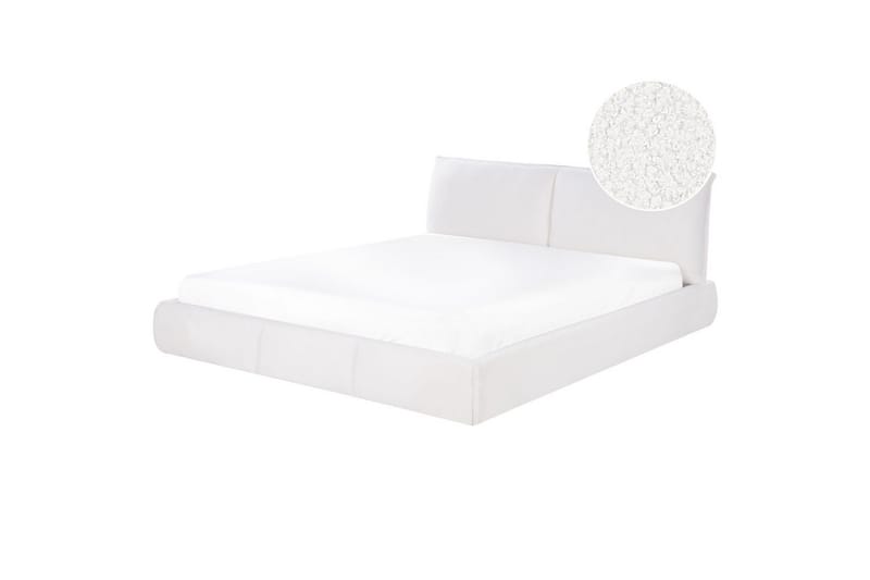 Dubbelsäng Vinay med lamellram Vit, 180x200 cm, Vit, 180x200 cm