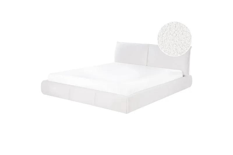 Dubbelsäng Vinay med lamellram Vit, 180x200 cm, Vit, 180x200 cm