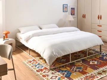 Dubbelsäng Viry 180x200 - Ljusbeige - Möbler - Säng - Sängram & sängstomme