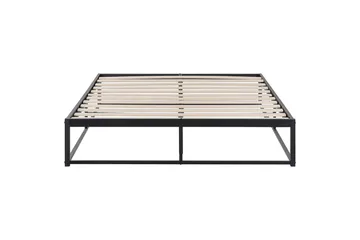 Dubbelsäng Viry med lamellram Svart, 140x200 cm - Svart, 140x200 cm - Möbler - Säng - Ramsäng