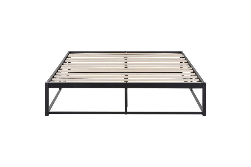 Dubbelsäng Viry med lamellram Svart, 140x200 cm - Svart, 140x200 cm - Möbler - Säng - Ramsäng