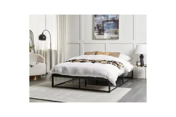 Dubbelsäng Viry med lamellram Svart, 140x200 cm - Svart, 140x200 cm - Möbler - Säng - Ramsäng