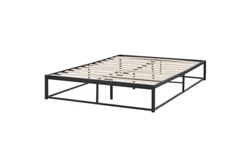 Dubbelsäng Viry med lamellram Svart, 140x200 cm - Svart, 140x200 cm - Möbler - Säng - Ramsäng