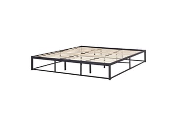 Dubbelsäng Viry med lamellram Svart, 180x200 cm - Svart, 180x200 cm - Möbler - Säng - Sängram & sängstomme