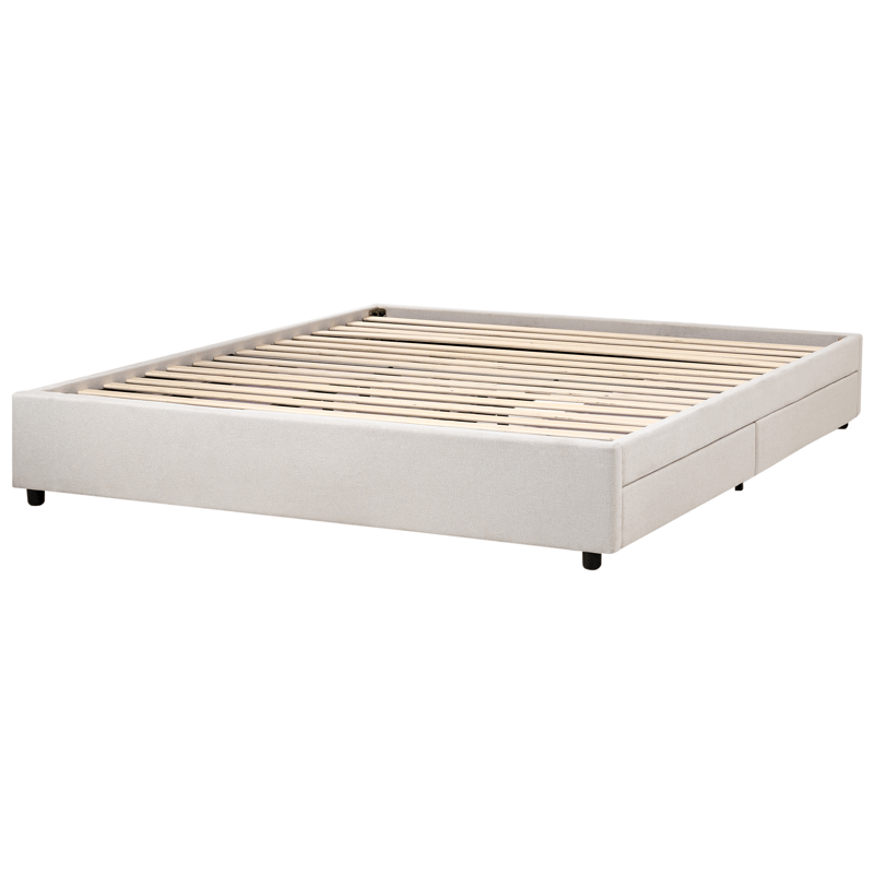 Dubbelsäng Prades 180x200 cm - Ljusbeige - Möbler - Säng - Säng med förvaring
