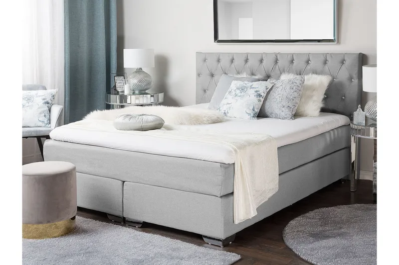 Dulcina Sängram 160x200 cm - Grå - Möbler - Säng - Kontinentalsäng