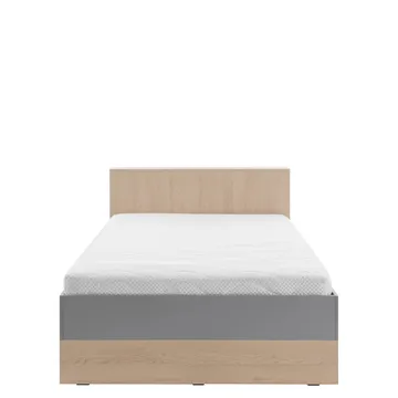 Edson Komplett Sängpaket med Förvaring 120x200 cm i Trä med Sänggavel + Bäddmadrass med Tygram - Vit - Möbler - Säng - Säng med förvaring