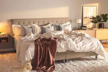 Ella Familjesäng 240x200  cm - (+Fler val) Mullvad - Möbler - Säng - Kontinentalsäng