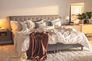 Ella Familjesäng 240x210  cm - (+Fler val) Ljusgrå - Möbler - Säng - Kontinentalsäng