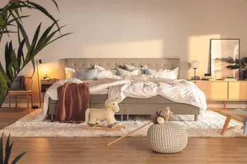Ella Familjesäng 280x210  cm - (+Fler val) Mullvad - Möbler - Säng - Kontinentalsäng