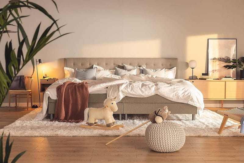 Ella Familjesäng 280x210  cm - (+Fler val) Mullvad - Möbler - Säng - Kontinentalsäng