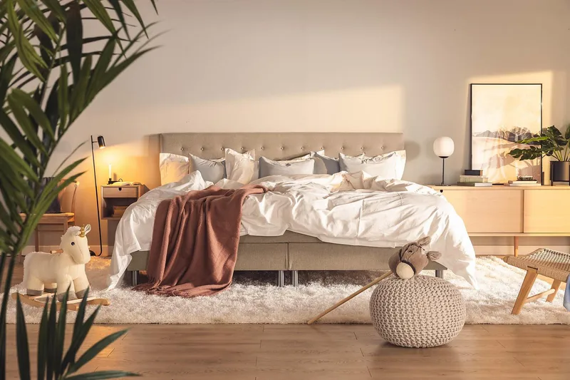 Ella Familjesäng Sängpaket 240x200  cm - (+Fler val) Mullvad - Möbler - Säng - Kontinentalsäng