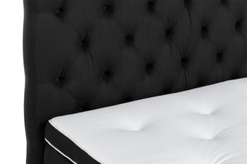 Ella Sängpaket 120x200 cm Djuphäftad Gavel - Svart - Möbler - Säng - Kontinentalsäng