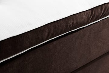 Ella Sängpaket 160x200 cm Djuphäftad Gavel - Brun/Sammet - Möbler - Säng - Kontinentalsäng