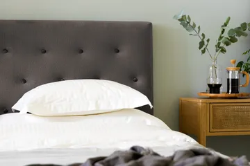 Ella Sängpaket 160x200 cm Knapp Gavel - Mörkgrå/Sammet - Möbler - Säng - Kontinentalsäng