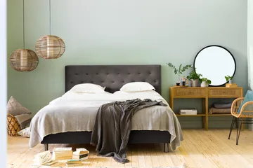 Ella Sängpaket 160x200 cm Knapp Gavel - Mörkgrå/Sammet - Möbler - Säng - Kontinentalsäng