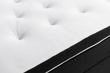 Ella Sängpaket 90x200 cm Djuphäftad Gavel - Svart - Möbler - Säng - Kontinentalsäng