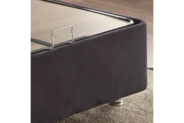 Endulanie Sängram med Sänggavel Singel 120x200 cm - Svart - Möbler - Säng - Komplett sängpaket