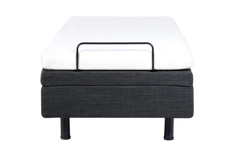 Enkelsäng Duke Grå-Svart - Grå-Svart - Möbler - Säng - Ställbar säng
