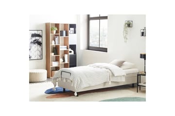 Enkelsäng Duke II Beige-Svart, 80x200 cm - Beige-Svart, 80x200 cm - Möbler - Säng - Ställbar säng