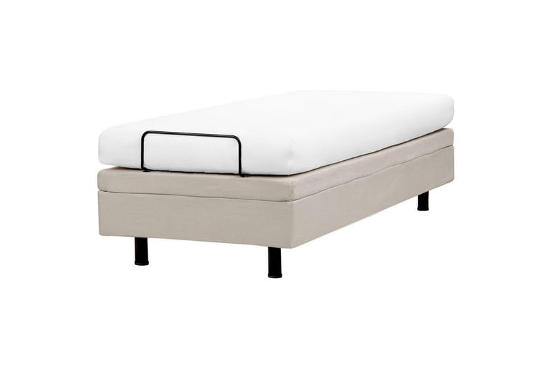 Enkelsäng Duke II Beige-Svart, 80x200 cm - Beige-Svart, 80x200 cm - Möbler - Säng - Ställbar säng