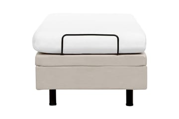 Enkelsäng Duke II Beige-Svart, 80x200 cm - Beige-Svart, 80x200 cm - Möbler - Säng - Ställbar säng