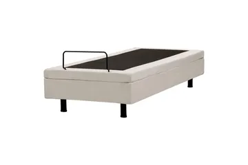 Enkelsäng Duke II Beige-Svart, 80x200 cm - Beige-Svart, 80x200 cm - Möbler - Säng - Ställbar säng