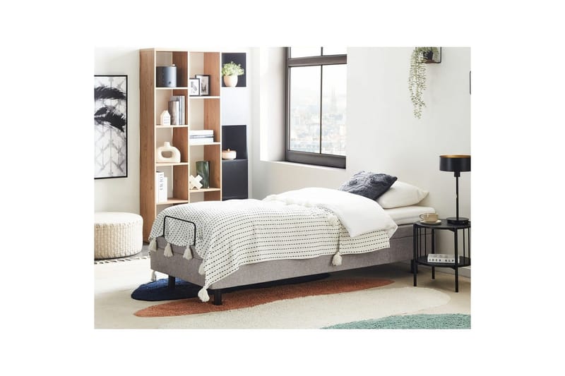 Enkelsäng Duke II Grå-Svart, 80x200 cm - Grå-Svart, 80x200 cm - Möbler - Säng - Ställbar säng