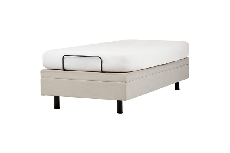 Enkelsäng Duke II Ljusbeige, 90x200 cm - Ljusbeige, 90x200 cm - Möbler - Säng - Ställbar säng