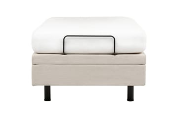 Enkelsäng Duke II Ljusbeige, 90x200 cm - Ljusbeige, 90x200 cm - Möbler - Säng - Ställbar säng