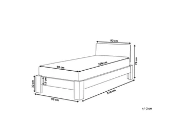 Enkelsäng Royan med lamellram - Möbler - Säng - Sängram & sängstomme