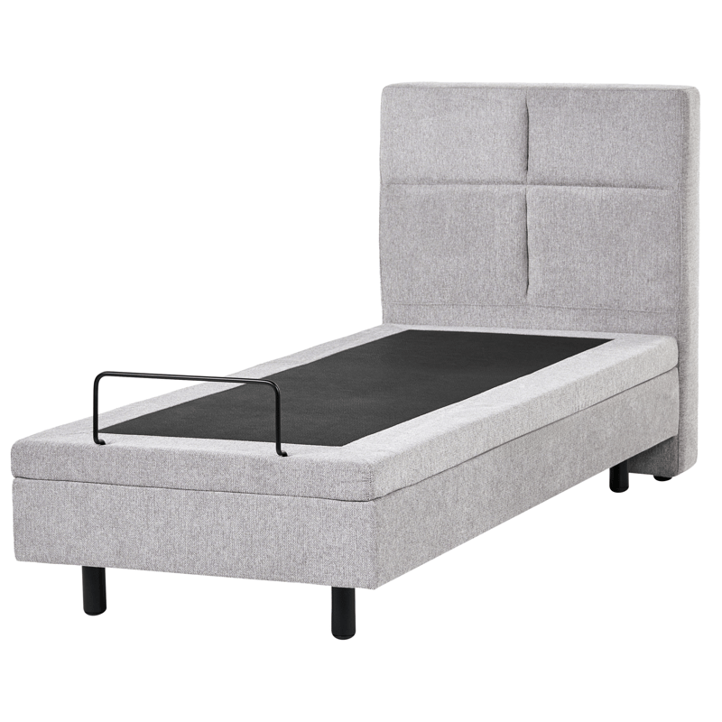 Enkelsäng Viceroy 80x200 cm - Ljusgrå - Möbler - Säng - Ställbar säng