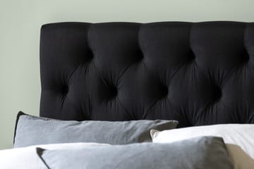 Ella Sängpaket 120x200 cm Djuphäftad Gavel - Svart - Möbler - Säng - Enkelsäng