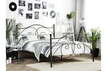 Eppy Sängram 140x200 cm - Svart - Möbler - Säng - Sängram & sängstomme