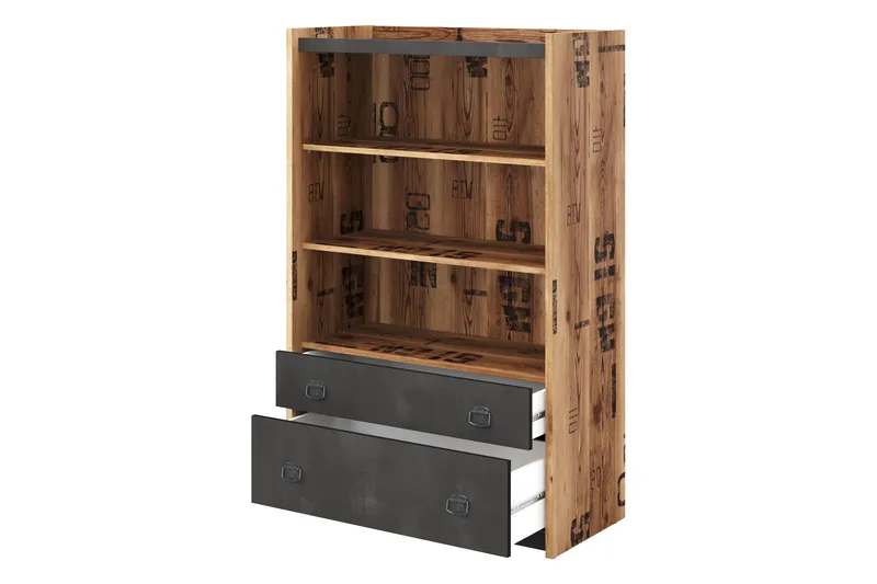 Evorana Möbelset För Sovrum - Brun/Mörkgrå - Möbler - Säng - Möbelset för sovrum