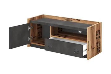 Evorana Möbelset För Sovrum - Brun/Mörkgrå - Möbler - Säng - Möbelset för sovrum