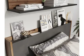 Evorana Möbelset För Sovrum - Brun/Mörkgrå - Möbler - Säng - Möbelset för sovrum