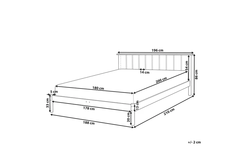 Felton Sängram 180x200 cm - Ljust trä - Möbler - Säng - Sängram & sängstomme