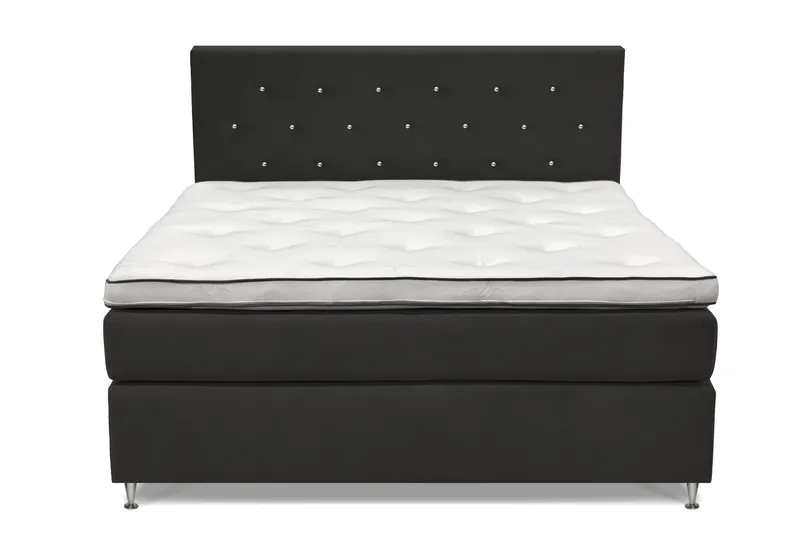 Finnigan Sängpaket Kontinentalsäng 180x200 cm Fast, Mörkgrå