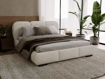 Fito Sängram med förvaring 140x200 cm - beige - Möbler - Säng - Säng med förvaring