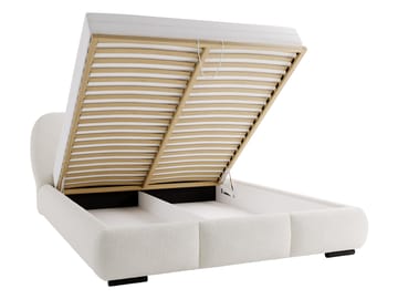 Fito Sängram med förvaring 160x200 cm - beige - Möbler - Säng - Säng med förvaring