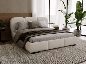 Fito Sängram med förvaring 160x200 cm - beige - Möbler - Säng - Säng med förvaring