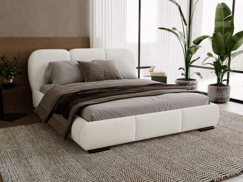 Fito Sängram med förvaring 160x200 cm - beige - Möbler - Säng - Säng med förvaring